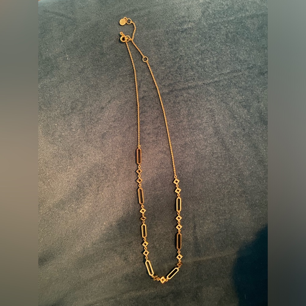 Gorjana 18k gold plated necklace geometric pattern